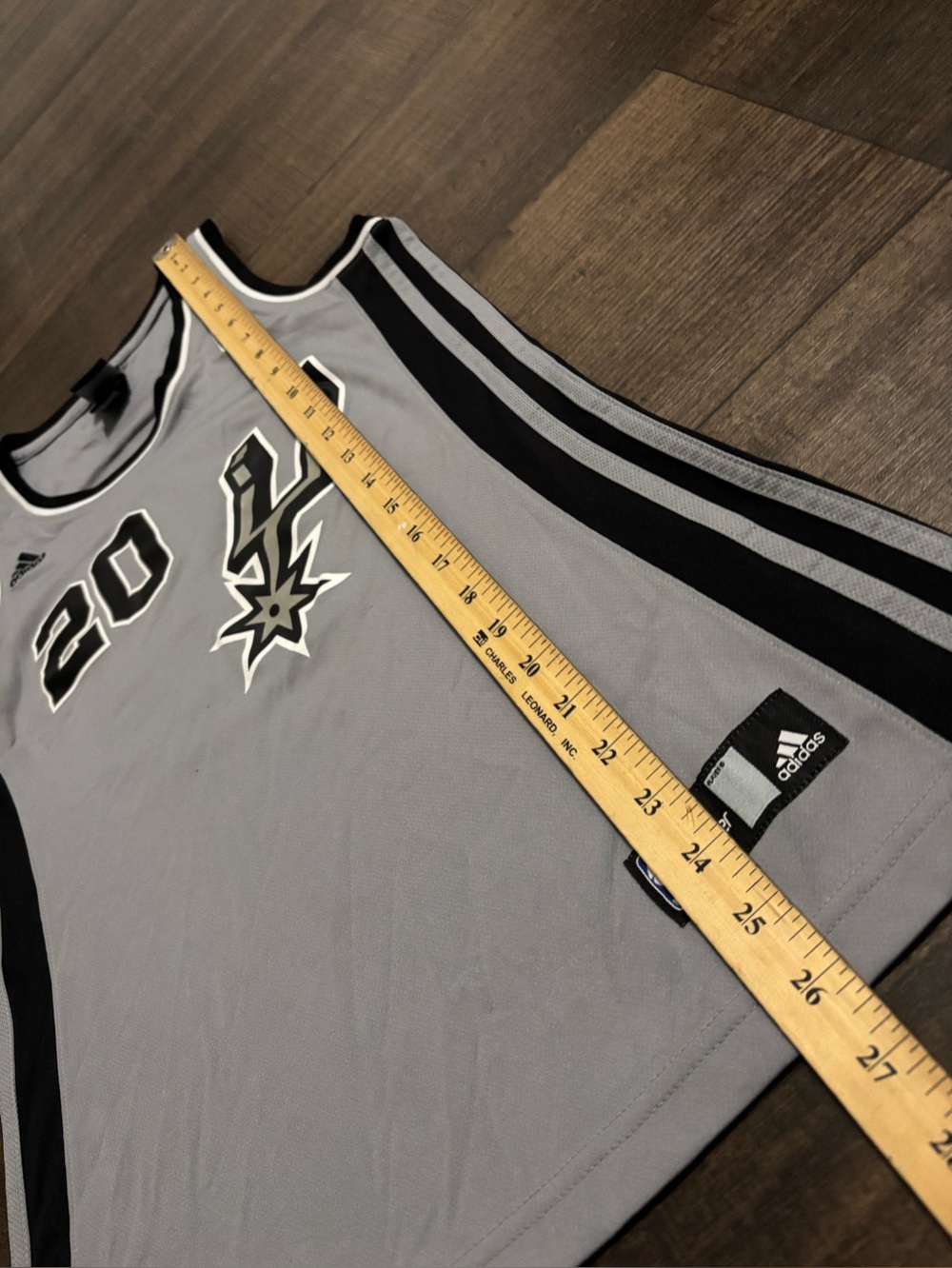 San Antonio Spurs Basketball Jersey Womens NBA Adidas Manu Ginobili #20 Size M - Picture 6 of 8